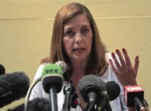 Josefina Vidal Ferreriro, directora de EEUU en el MINREX, durante una rueda de prensa en La Habana, el 5 de diciembre del 2012.