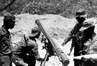 La batalla de Cuito Cuanavale, considerada por la propaganda oficial cubana como el Girón angolano.