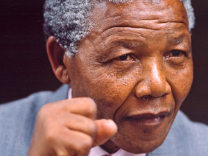El líder sudafricano Nelson Mandela