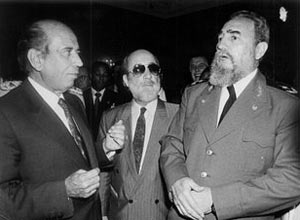 Carlos Andrés Pérez (izq.) y Fidel Castro, una amistad conflictiva.