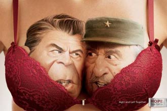 Imágenes de Fidel Castro y Che Guevara para promover ajustadores brasileños
